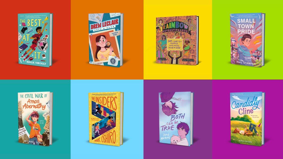 We know how important it is affirm and support kids, their families, and their identities 🌈

THREAD: 21 Books for Readers 8+ that celebrate the LGBTQ+ community. #SayGayAnyway 

⤵️⤵️⤵️