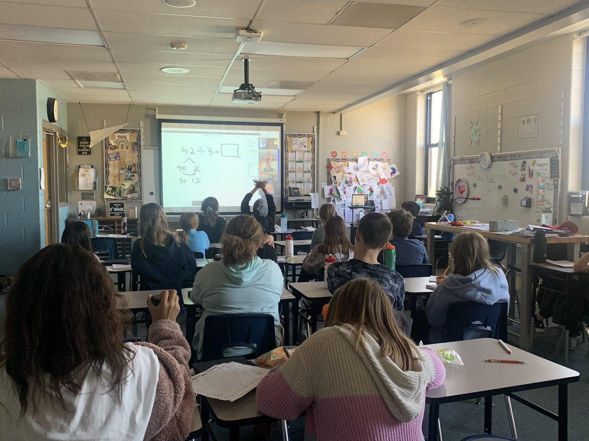 MrsEvaMarshall's tweet photo. Our first @gregtangmath lesson was a huge success. My kiddos loved it. @RVRoadrunner #gregtangmath #5thgrade #BeepBeepRV https://t.co/fMDoG1u57w