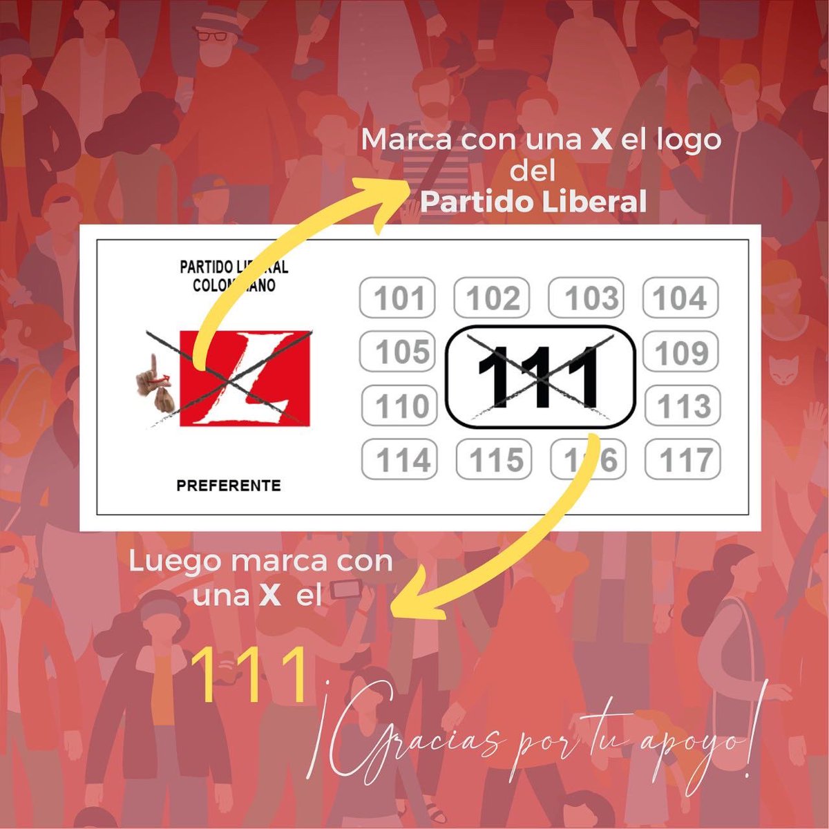 rodriardila's tweet photo. Este 13 de marzo los antioqueños marcarán L1️⃣1️⃣1️⃣ a la Cámara de Representantes 🚩
¡Sigamos trabajando juntos por Antioquia!
#RodrigoArdilaporAntioquia
#Antioquia
#L111 https://t.co/jpoHnnfb3I