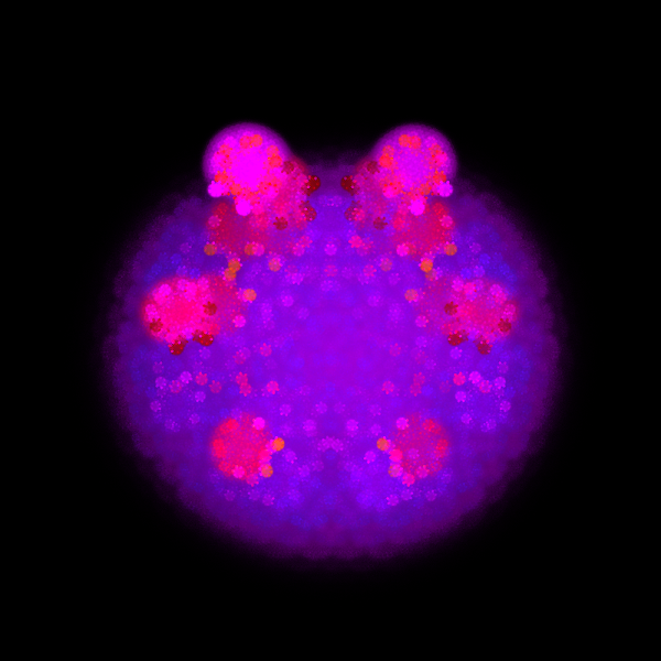 This microorganism is among the numerous life forms that emerge from the evolution of our simulated universe. It has the same properties as microorganisms in our observable universe, the only difference is that this particular one lives on a blockchain.
opensea.io/assets/0x495f9…