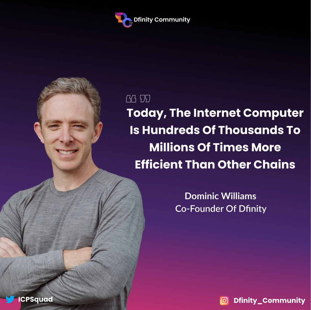 ICPSquad's tweet photo. The #ICP network is waaay faster and more efficient than the rest! 😎

OBLITERATE that 🧡, retweet, and comment to let the cryptoverse know! https://t.co/uFhamRnMCw