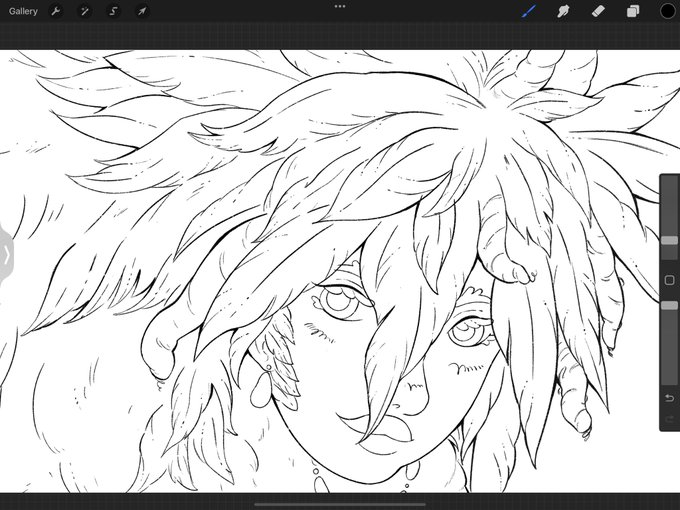 Can I get some commotion for the lineart✨ 