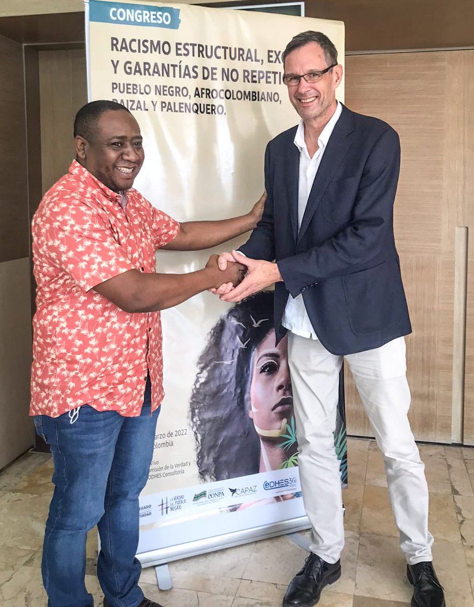 AlEmbajadora's tweet photo. ¿Racismo estructural ¿qué es? Comunidades étnicas lo explicaron en evento con @ComisionVerdadC en #Cartagena: Por ejemplo, en el #CanalDelDique están expuestos a criminales con agenda política, hay asesinatos en lugar de restitución, amenazas en vez de seguridad. ¡Verdades duras! https://t.co/98Pz31sm3a