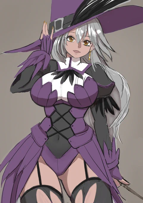 特に用途はないが魔女をデザインしていた 