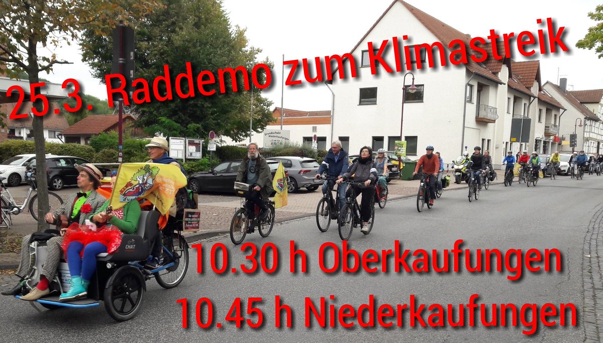 keineA44's tweet photo. Am 25.3. mit der #Raddemo zum #Klimastreik. Von #Kaufungen nach #Kassel zum Hbf.

#reichthaltnicht von der #AmpelDesGrauens. 
Jetzt die Klimaziele einhalten!

#FightForOnePointFive
#Mobilitaetswende
#KeineA44 
#FossilFreeRevolution 

https://t.co/y9eSSCOU6k https://t.co/wTrYTyAQoH