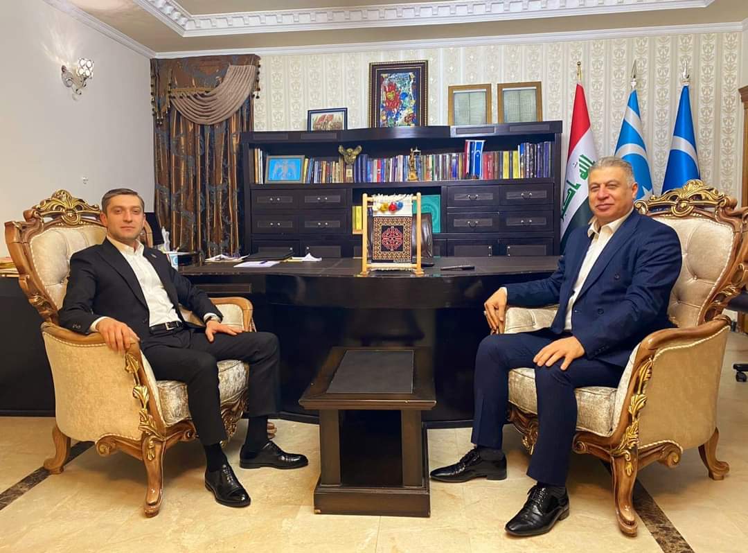 kerkuknet's tweet photo. Irak Türkmen Cephesi (ITC) Milletvekili Erşat Salihi, Azerbaycan'ın Bağdat Büyükelçisi Nesir Memedov ile görüştü. https://t.co/JTBSex7Nao