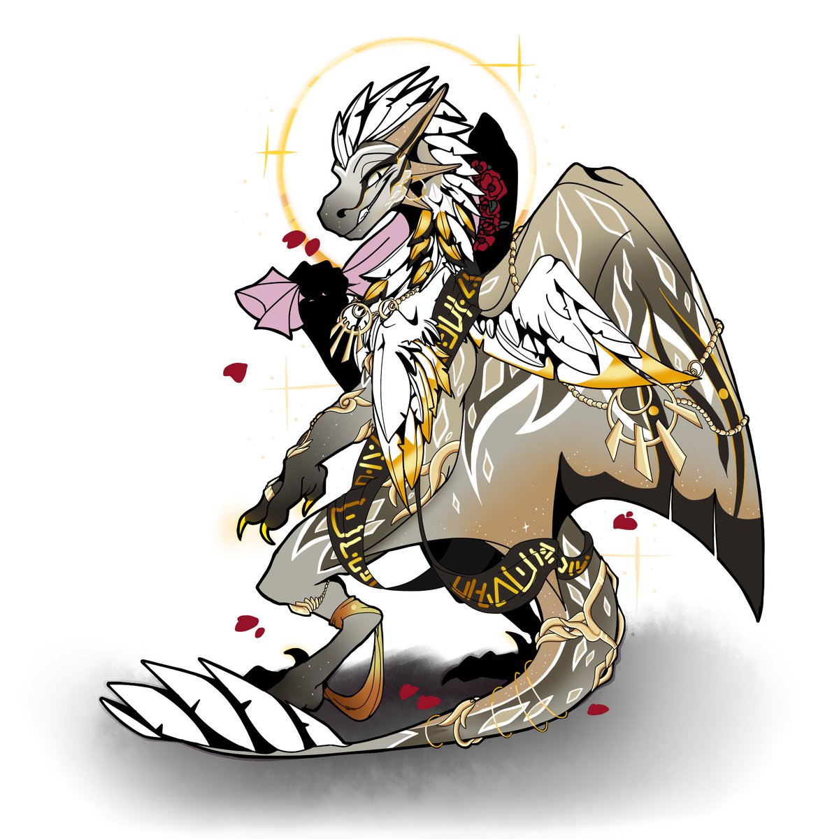 zytorian's tweet photo. A flat fullbody commission I did on flight rising for @corvidesque_ of their absolutely GORGEOUS wildclaw, Zepar!
#flightrising #dragon #wildclaw #art https://t.co/bmtUZzUT5p