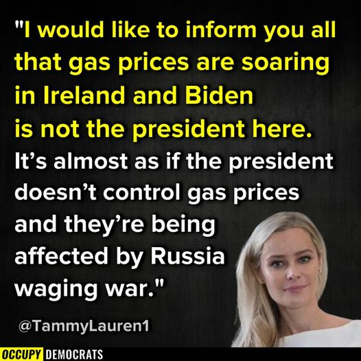 TonyHussein4's tweet photo. Don't be afraid of our boycott of Russian oil. We only import about 1% of what Russia exports.
Gas & oil prices are rising because of greedy, price gouging from fossil fuel companies, plus huge global demand.
#GasCash #BidenGasCrisis #PMSMoney
#VoteBlueIn2022
#DemVoice1 https://t.co/nkPdsQjEcK