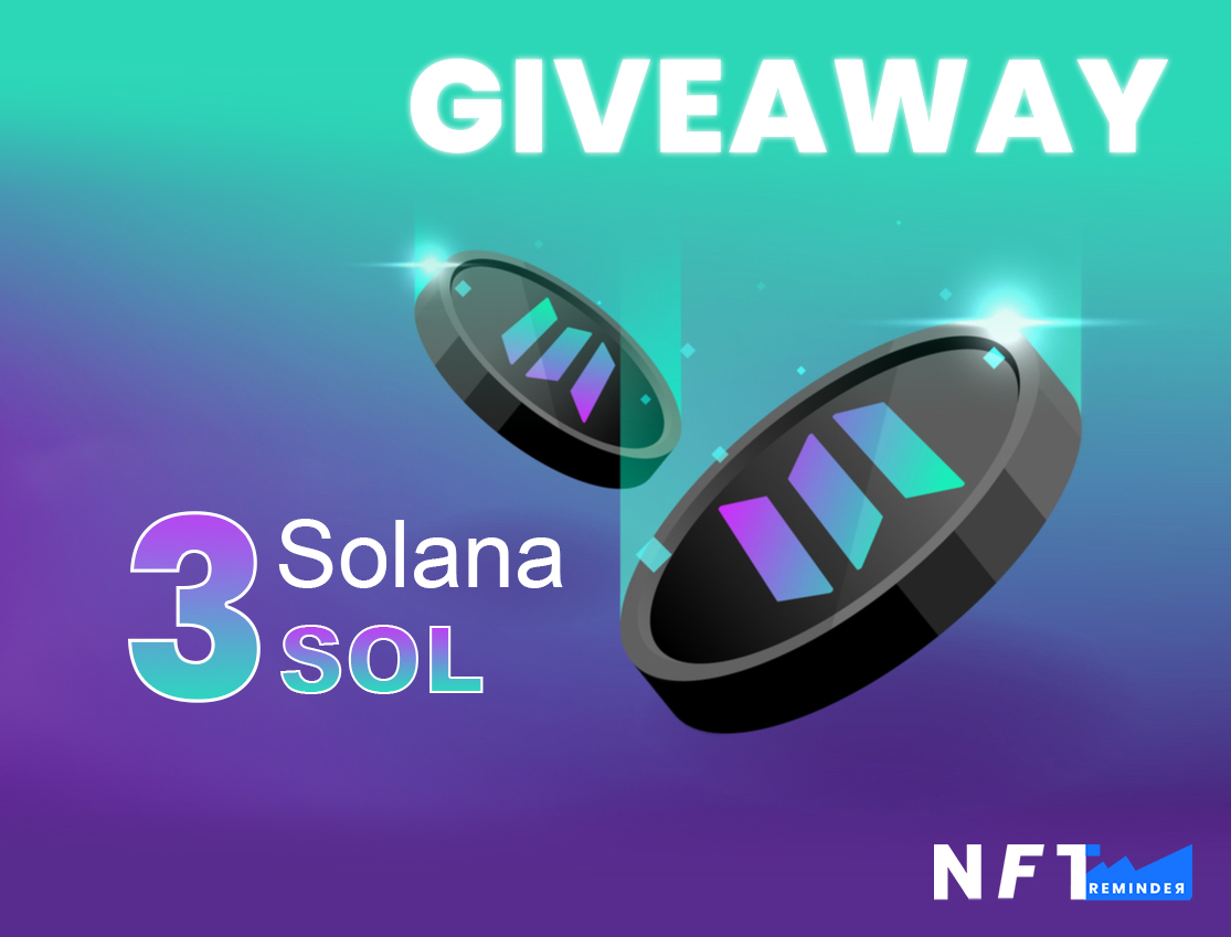 nftreminder's tweet photo. ⚡️🎁 $SOL GIVEAWAY 🎁⚡️

💎 3x #Solana

1️⃣ Like and RT
2️⃣ Follow @mekaxnft and @metasweepers
3️⃣ Tag 3 friends!

⌛️ 24h

#NFT #NFTGiveaway #NFTCommunity #NOTIGANG #SolanaGiveaways https://t.co/WkecFiFiL4