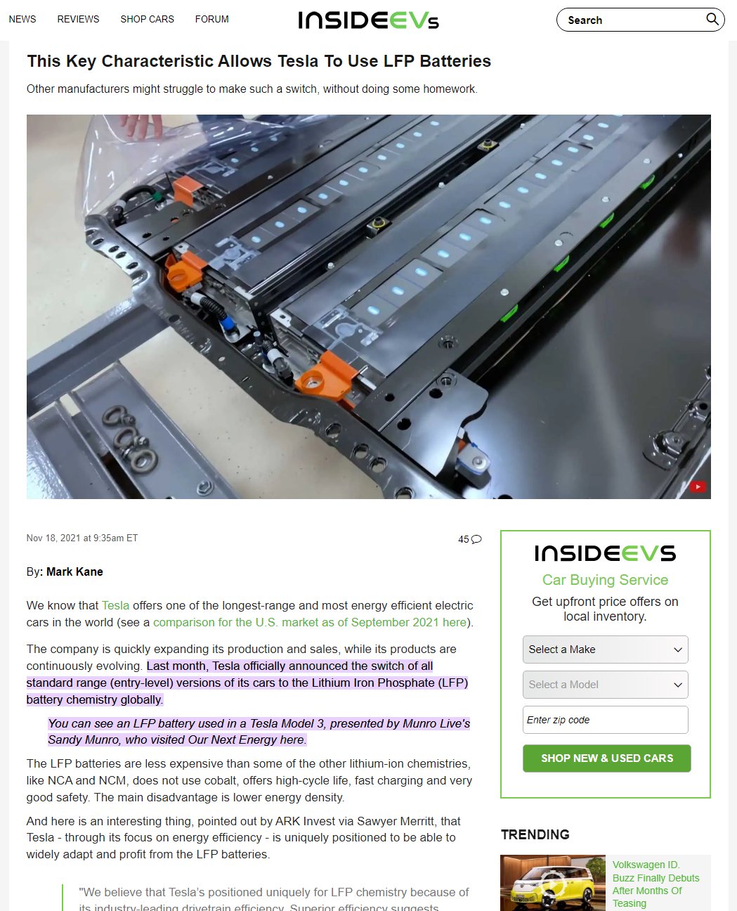 Mike on Twitter "Let's not batteries like LFP (Lithium Iron