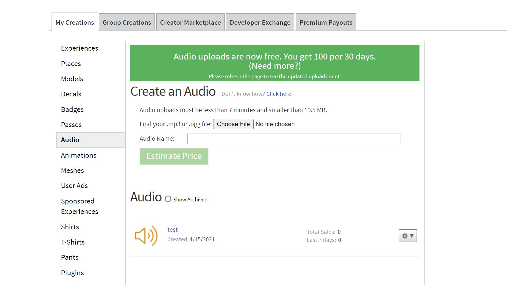 FOLLOWUP #1] - How to download a Roblox audio file - Does it work? Or does  it not work? 