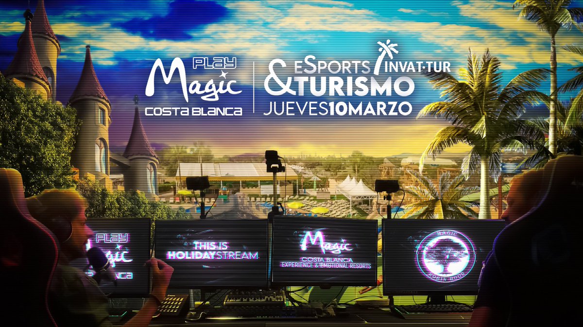 PlayMagicTeam's tweet photo. Mañana nos presentarán como caso real en la conferencia de #eSports y #Turismo en @GVAinvattur !! Todo un orgullo!! Mil gracias!! 🦾🎮💜#holidaystream #CostaBlanca #invattur #benidorm https://t.co/Pp197aQqbD