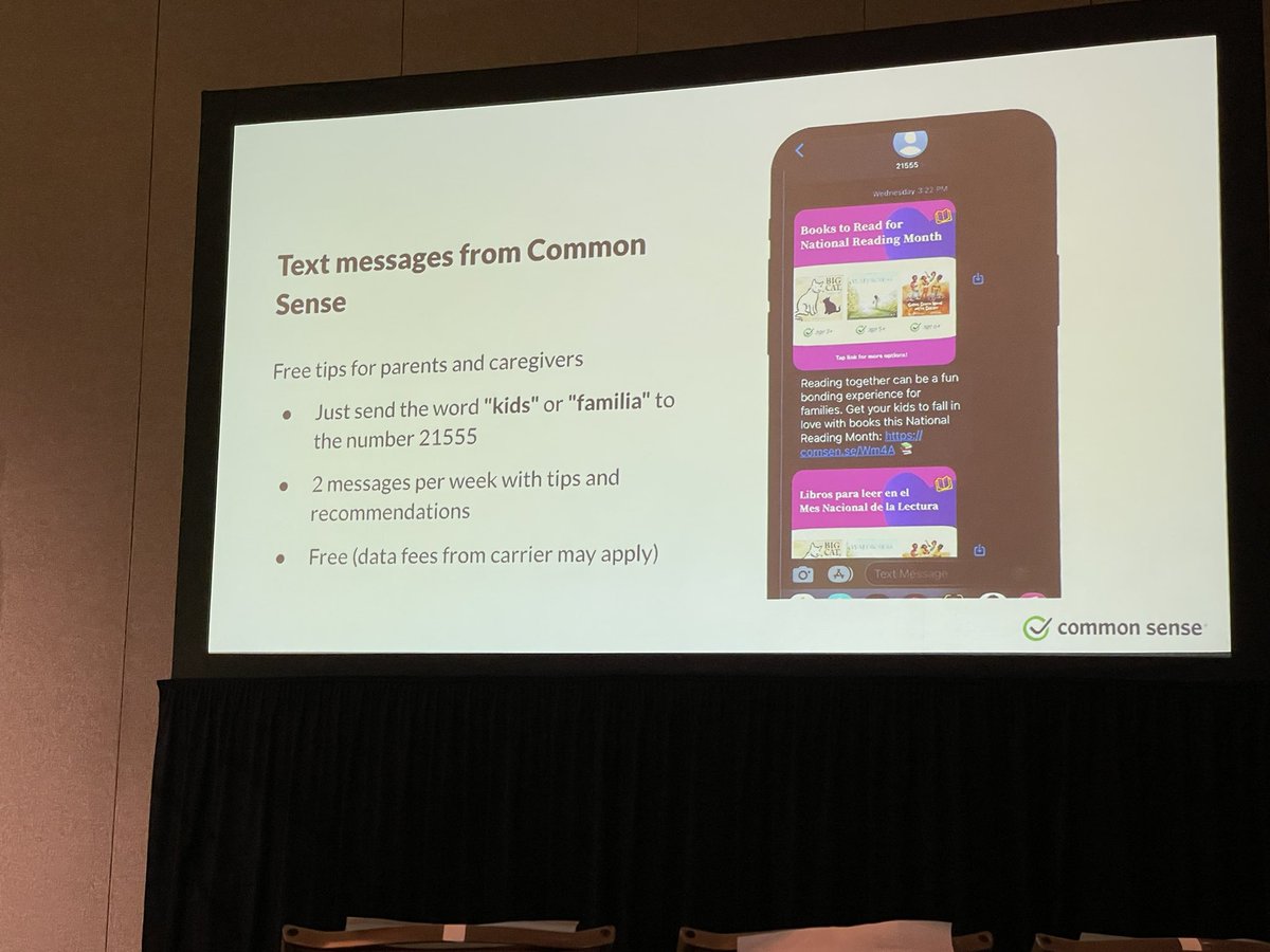 Jfalkenthal's tweet photo. . @commonsenselatino has a really impressive texting program for teaching parents how to have conversations about technology with their kids #sxswedu @vreveronz’s https://t.co/H25S3xuNDu