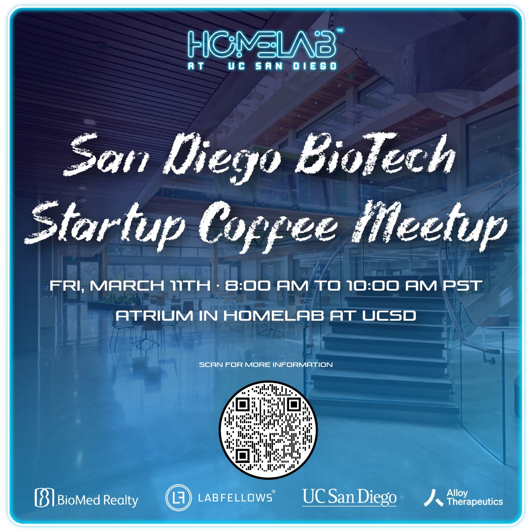 epic_bio's tweet photo. March 11th: Join @LabFellows CEO, @juliosd, and @Nick___Edwards, Venture Partner at @AlloyTherapeutics as they help diverse founders build the future of health at @HomeOfBiotech one coffee at a time! #LifeSciences #Biotechnology #founders #AI #labofthefuture #Testlab #smartlab https://t.co/mtGSm9qLUX
