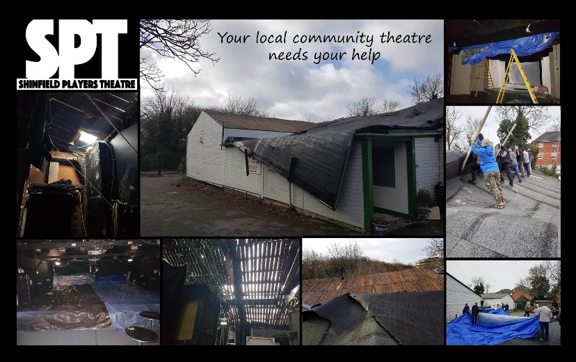 We have had to launch a GoFundMe to help us pay for improvements to our roof. Covid did not stop us, Storm Eunice will not stop us! 

If you can share this, or donate we will be so grateful ❤️

gofund.me/30e44f3a

#ShinfieldPlayers #GoFundMe #StormEunice #TheShowMustGoOn