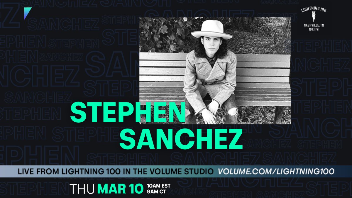 GetOnVolume's tweet photo. LIVE from @Lightning100 in the #volume Studio @stephencsanchez is taking over Nashville! Hear him in studio tmrw 3/10 and on Sunday @3rdandLindsley opening for @AshleyRayMusic. Set your alarm β° for 7 am PST/9 am CST #GetOnVolume
Watch here π https://t.co/DorgBrrMG2 https://t.co/lqclT9sP2b