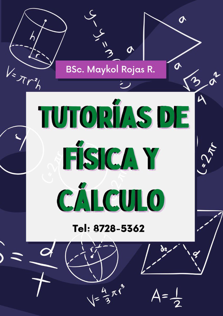 Maykrjs's tweet photo. Ya saben si ocupan tutorías con física o cálculo pueden escribirme. 

Si no apoyen con retweet :) https://t.co/VXw66yuMEJ