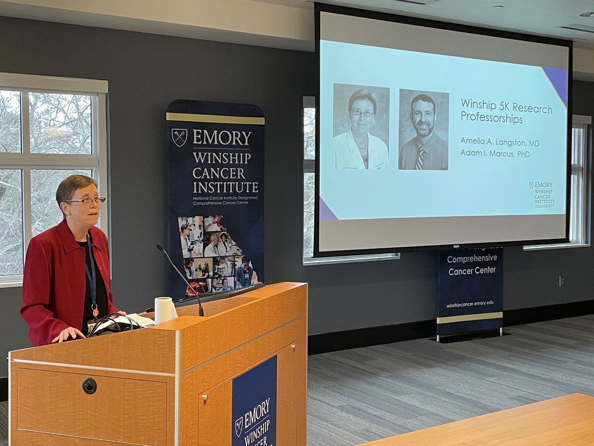 RamalingamMD's tweet image. Today we celebrate ⁦@AmeliaLangston⁩ as a new Winship 5K Professor!
Congratulations to an outstanding physician and friend. ⁦@WinshipAtEmory⁩ ⁦@EmoryUniversity⁩ ⁦@wallyjc⁩
