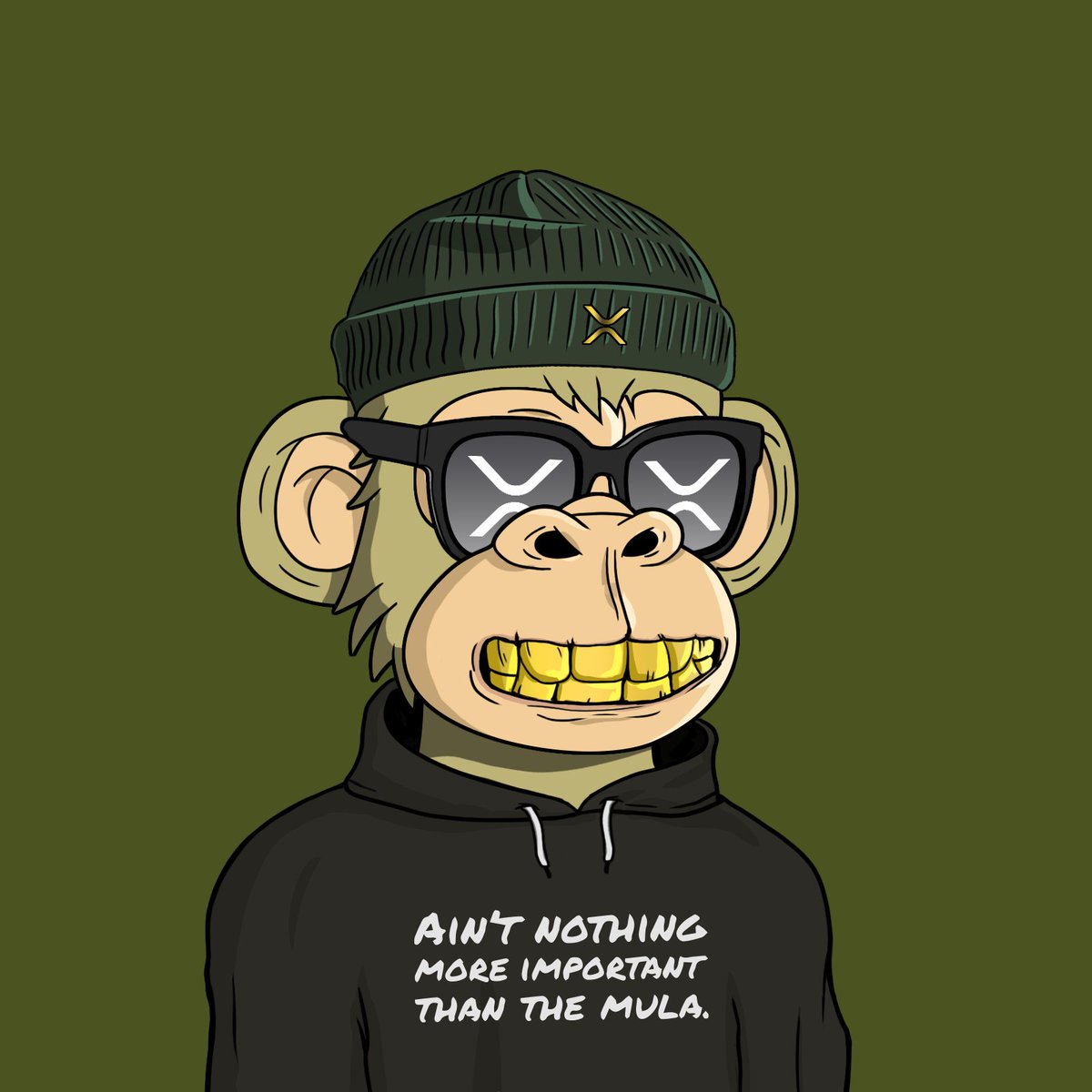 XRPL_MMA's tweet photo. Ain't nothing more important than the Mula! 

#XRP themed apes available now on @realSologenic. 

Like, follow, and RT for a chance to win an NFT. 

#XRPCommunity 
#XRPArmy 
#NFTCommunity 
#NFTGiveaway https://t.co/G6m7kKWLYB