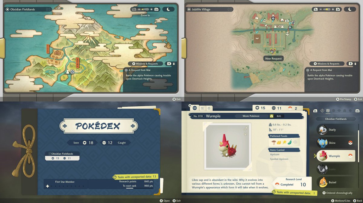 EddCoates's tweet image. Pokémon Legends: Arceus has been added to the database!  This interface is a continuation of the style that was established in New Pokémon Snap - I'm a big fan of this one!

gameuidatabase.com/gameData.php?i…

#gameui #gamedev #uiux #guidb