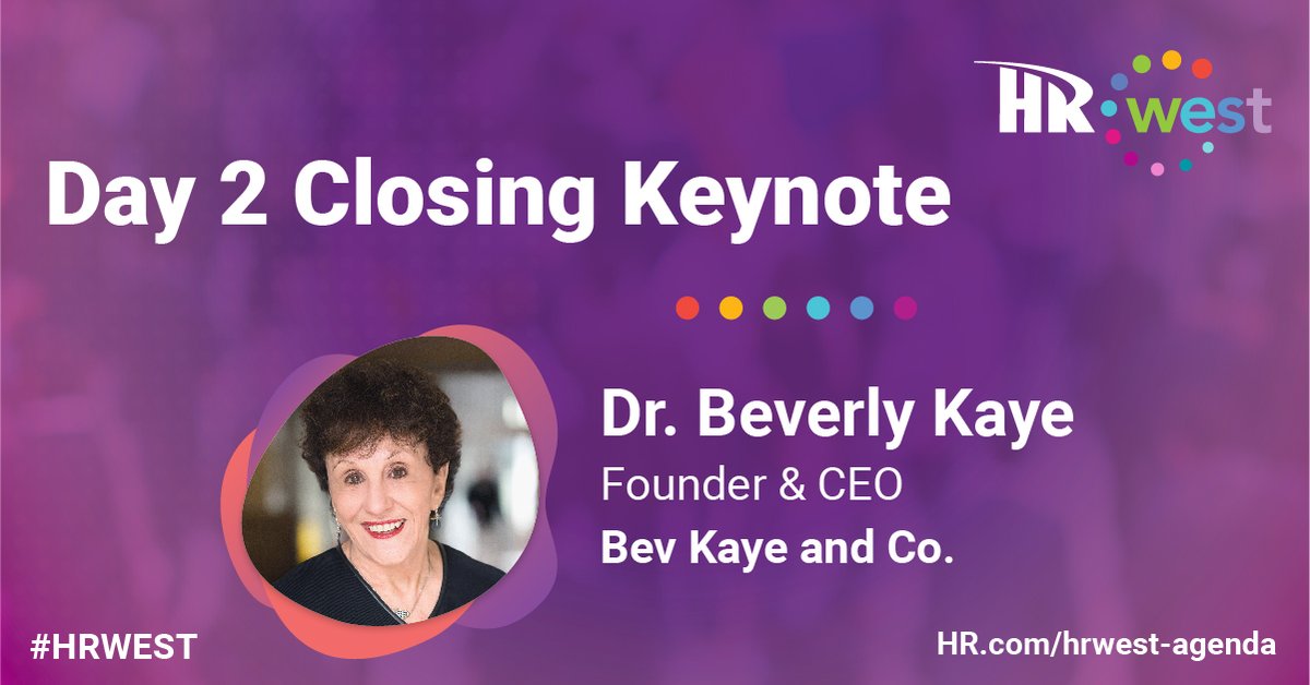 thenexthr's tweet photo. CEO of Bev Kaye and Co., Dr. Beverly Kaye will be addressing the closing keynote, ‘Love ‘Em or Lose ‘Em: Getting Good People to Stay,’ of #HRWest 2022 in 15 mins!
https://t.co/21OimNnidB
#HR #HRdotcom #HRWest #HRIndustry #california #speaker #Beverl… https://t.co/pRS1yCEjJJ