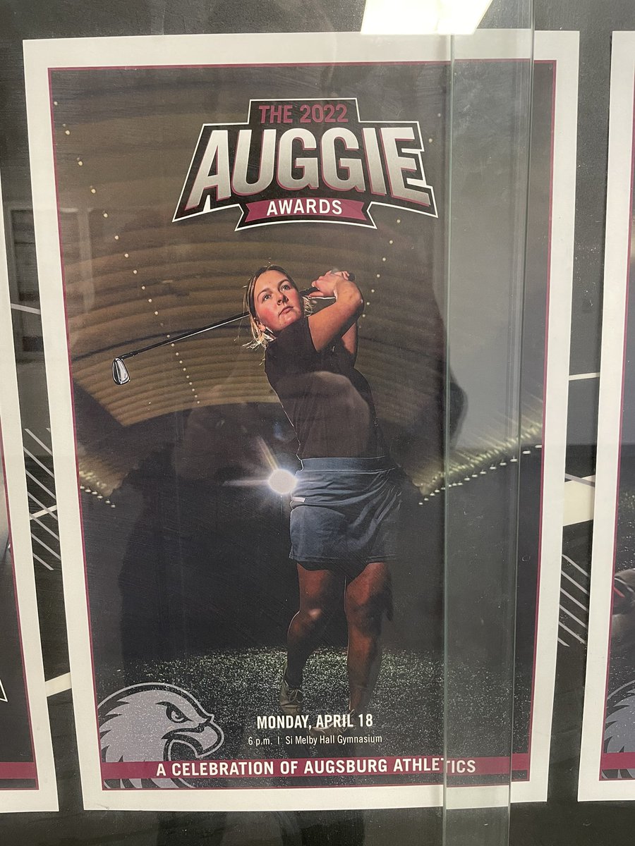 AuggieSportsMed's tweet photo. Our very own Emma is not only a stud in the ATR but also a stud on the course!! Auggie Awards April 18th 🦅 #auggiepride https://t.co/RmkQe7kI7n