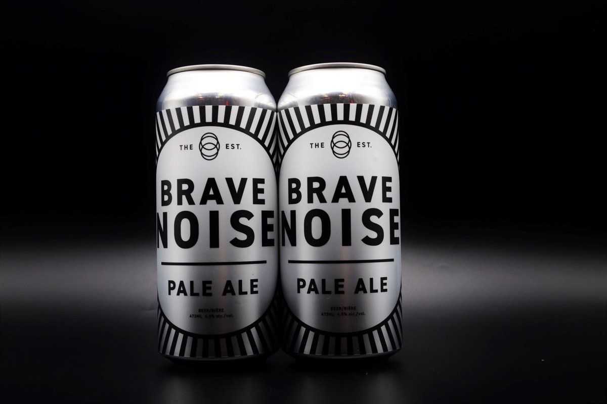 7degreeswine's tweet photo. In stock! From Calgary, Establishment Brewing Brave Noise Pale Ale. Hazy, hop-forward Pale Ale, with notes of orange and pineapple. Soft, creamy mouthfeel. 4.5% abv. Proceeds donated to The Hop Forward Society.  @estbrew #yegbeer @hopforwardab https://t.co/ouZJGpvDzP