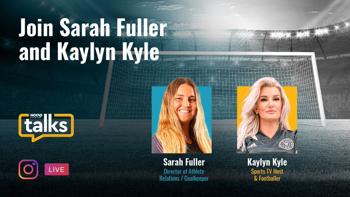 NOCAPSports's tweet photo. Let’s celebrate powerful women in sports today as @KaylynKyle joins @SarahFuller_27 on a special #nocaptalk https://t.co/W6Vdl0QRjd