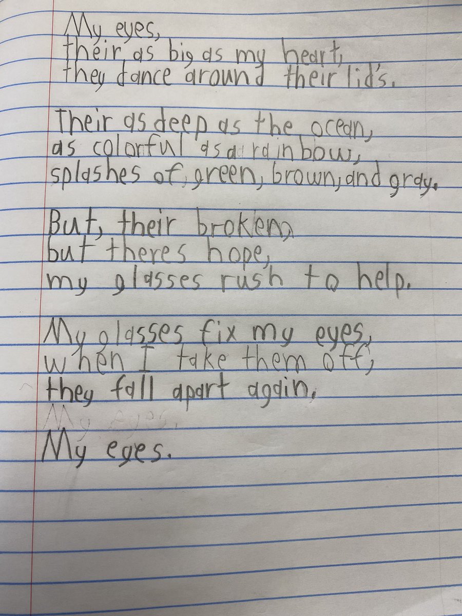 YeatesHeather's tweet photo. Today we took our “poetry nuggets” and everything we’ve learned to create poems about people and things that mean the most to us. #room114 #poetrycommunity #poem #WritingCommunity #poets #editingnext https://t.co/nI74MjVjCI