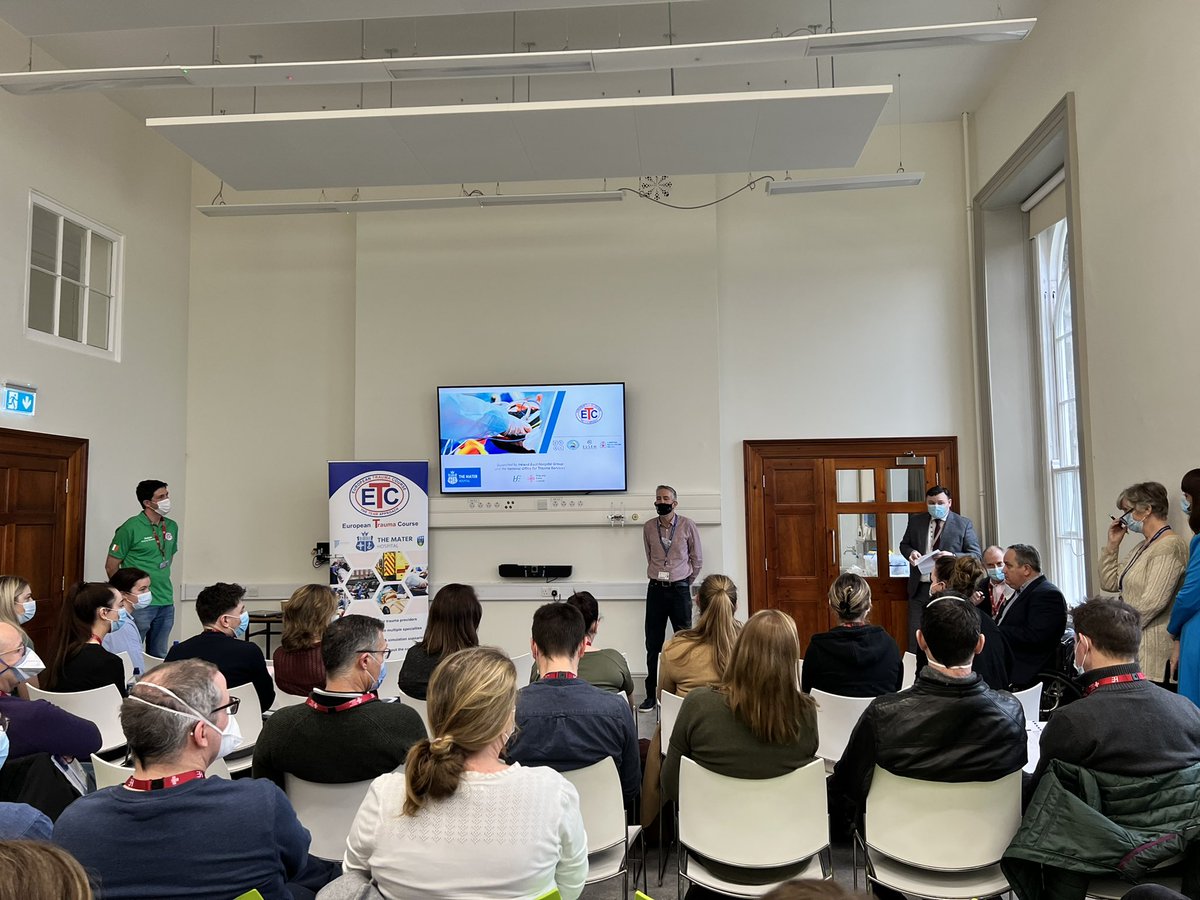 Captive audience of colleagues, fellow candidates, and faculty for the #ETC <a href="/MaterTrauma/">Mater Hospital Trauma</a> <a href="/ThePillarDublin/">The Pillar Dublin</a> today. Listening to <a href="/tomasbreslin/">Tomás Breslin</a> <a href="/Damianmcgov/">damian mcgovern 🇮🇪 🇺🇦</a> and CEO Alan Sharp before commencing this exemplar three day course. <a href="/AmbulanceNAS/">National Ambulance Service 🇮🇪🚑</a> <a href="/DubFireBrigade/">Dublin Fire Brigade</a>