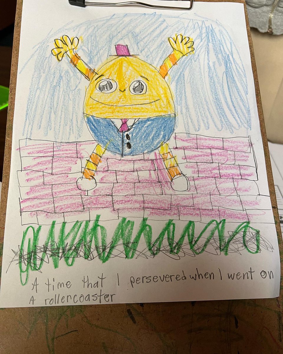 marisaelam1's tweet photo. This week is all about #perseverance! We read After The Fall, talked about overcoming obstacles, and drew Humpty Dumpty. #sel #guidancelesson #AfterTheFall #counselor #counseling #teachthewholechild https://t.co/d6zV6iijyV