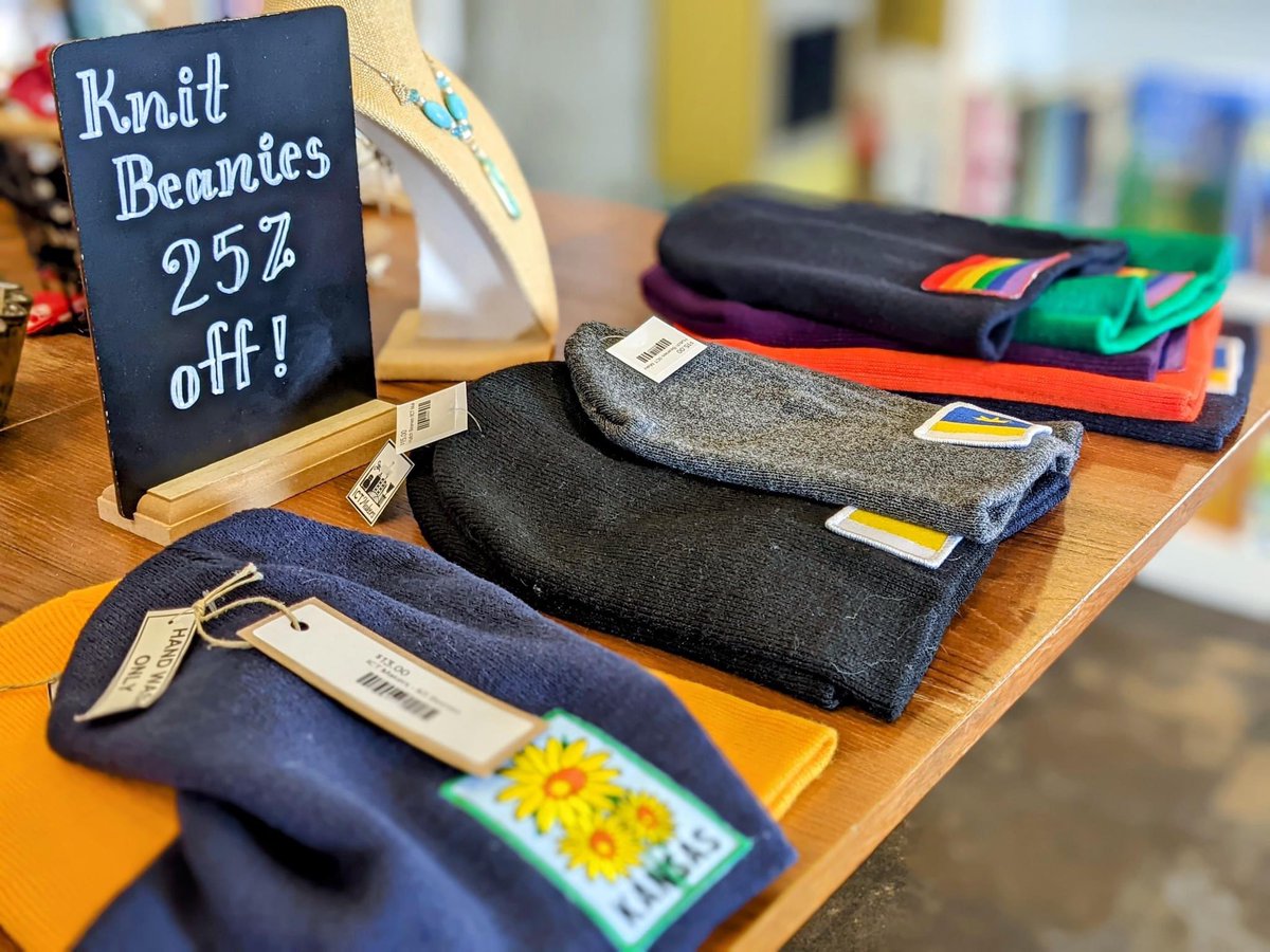 Since winter can't decide whether it wants to come or go, it may be safest to just go ahead and grab yourself some warm headgear while the getting is good. Stop in and get 25% off all of our beanies with patches!