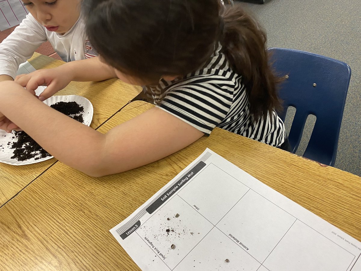 We got to play with soil today in Science! We discovered that all of our soil samples contained different things like rocks, plants, and critters!🪱