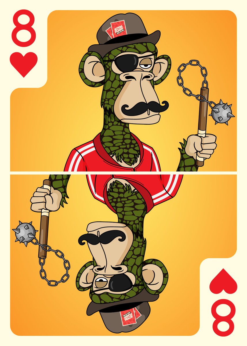 RoyalFlushApeC's tweet photo. Straight up gangster.
#NFT #NFTs #NFTCommunity #NFTCollection #Apes #Whitelist #FreeMint https://t.co/jbhfVVD81r