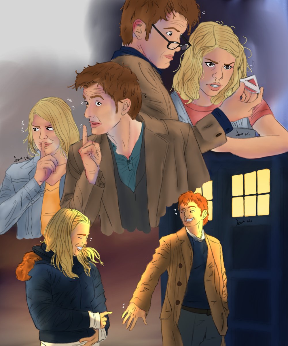 Manalyzer131's tweet photo. Look at what the phenom @lyria_mar made! Im in awe.
My two #DrWho ships!
#10Rose #11River
#whovian https://t.co/SdqUgFnB8O