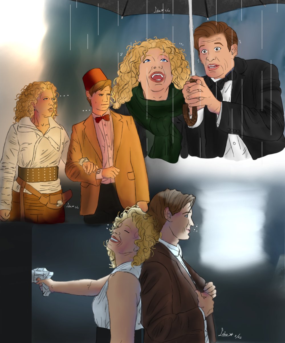 Manalyzer131's tweet photo. Look at what the phenom @lyria_mar made! Im in awe.
My two #DrWho ships!
#10Rose #11River
#whovian https://t.co/SdqUgFnB8O