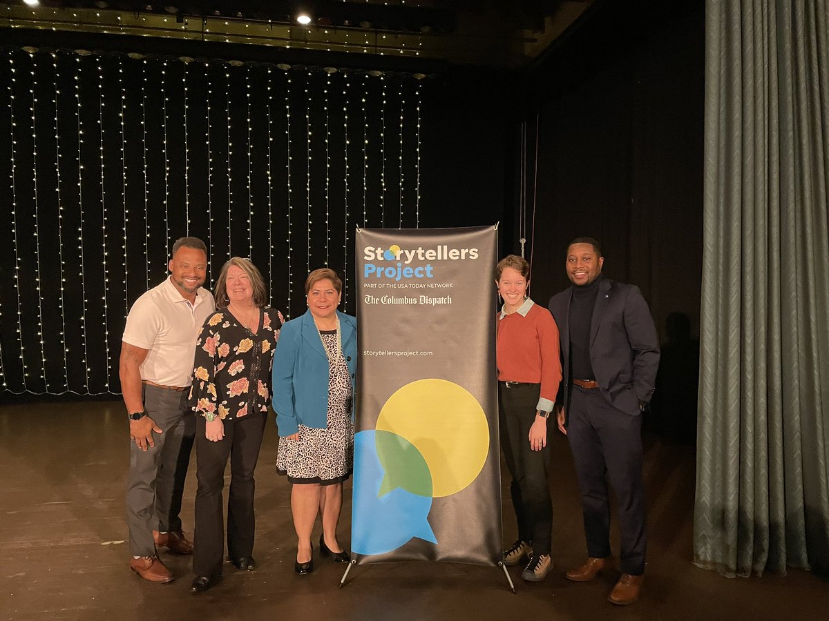 iamjamiewood's tweet photo. I thoroughly enjoyed hearing the inspirational stories from a few in our local community!
@usastorytellers 1st event in Columbus hosted by @DispatchAlerts was a hit!
I left inspired by the stories of others and the humanity shared
#StorytellersProject #GrowingUp https://t.co/TTvR6Izlx9