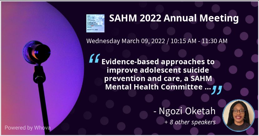 EngozyO's tweet photo. Absolutely fantastic opportunity to facilitate this workshop with great mind @aradstak and other colleagues at #SAHM22 
>100 participants in attendance💪🏽🤩

We can do better at #suicidescreening and #suicideprevention in young people
@SAHMtweets @yphsig 
#mentalhealth https://t.co/yIIWLo9fFo