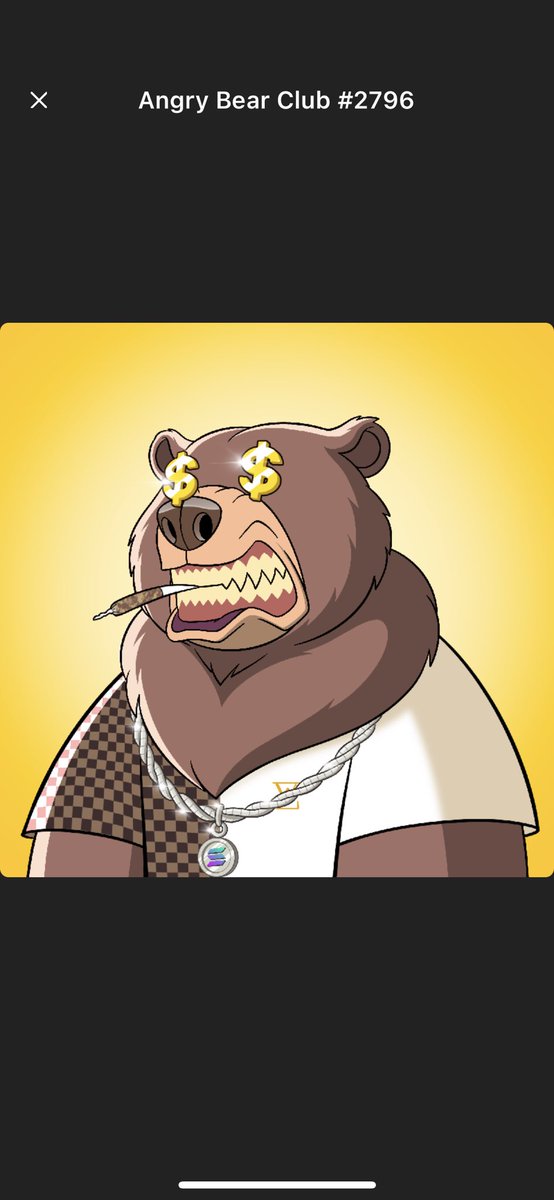 ItsCreedTV's tweet photo. @wabdoteth @AngryBearNFT Dont wanna miss out bro, best community of all time https://t.co/Dydsbrso5B