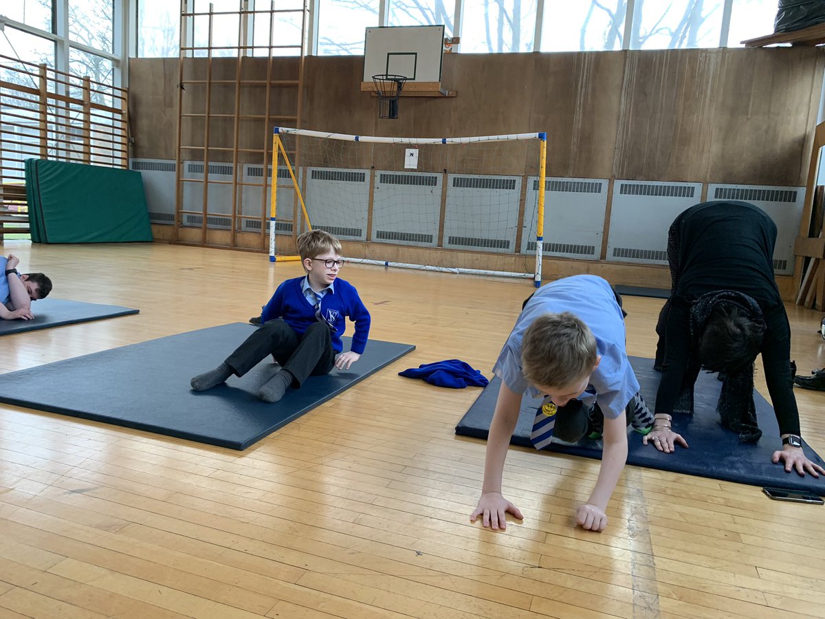 MrsBlair2021's tweet photo. Gratitude yoga today. Being thankful for the natural world, our school, friends and family. Great downward dogs from Harry, Josh and Miss Ellison. Ryan made up his own funny monkey 🙉 pose. 👏 👏 @StVincentsL12 @miss_e_StVin #yoga #gratitude https://t.co/lEZsbmL5YC