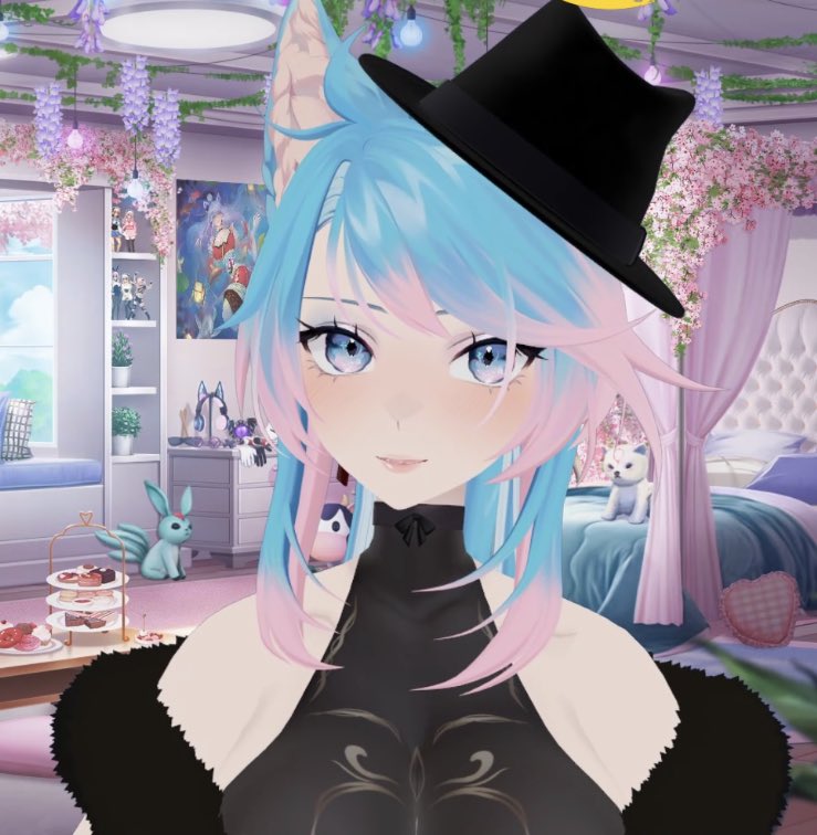 Kitty_Murasaki's tweet photo. I really love @_Silvervale_’s new outfit! She has that fedora on. I love it Silvervale! Ur 1 of my favorite VTuber ever! 😊

#VShojo #VTuber #VTuberEN #anime #cute #kawaii https://t.co/7m2EjxjjR2