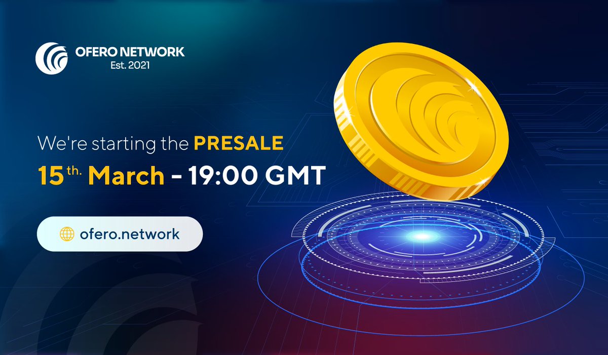 oferonetwork's tweet photo. The presale will start on 15th March ~19:00 GMT !

Follow us for more details.

#token #presale #oferocoin #elrond #blockchain #ofe #romanianecosystem https://t.co/wodYttogT4