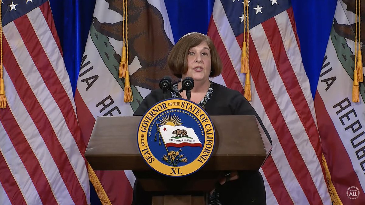 Watch Rabbi <a href="/deniseeger/">Denise Eger</a> Invocation in full at <a href="/GavinNewsom/">Gavin Newsom</a>'s State of the State 2022 yesterday: youtube.com/watch?v=CWmzho…