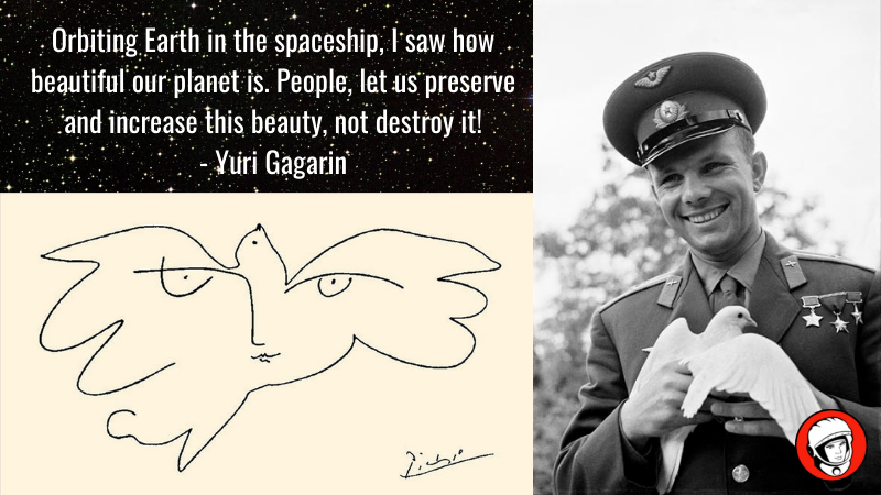 Happy Birthday Yuri! Yuri Gagarin, the first human in space, was born today in 1934.