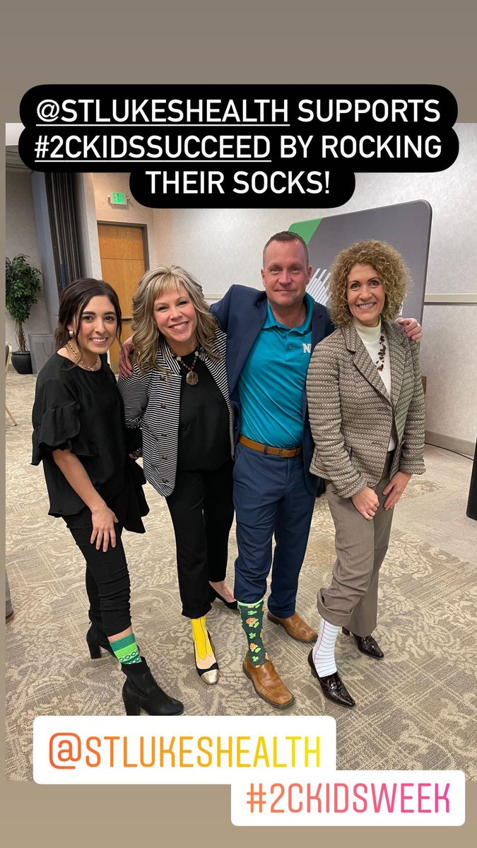 StLukesHealth's tweet photo. We support #2CKidsWeek by rocking our socks! @NampaChamber https://t.co/u6AqizRFTQ