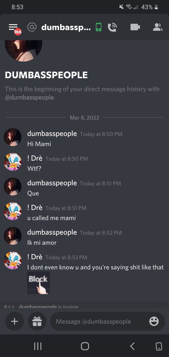 || Dont be like this random ass person and get blocked 

Anyways have a safe day !