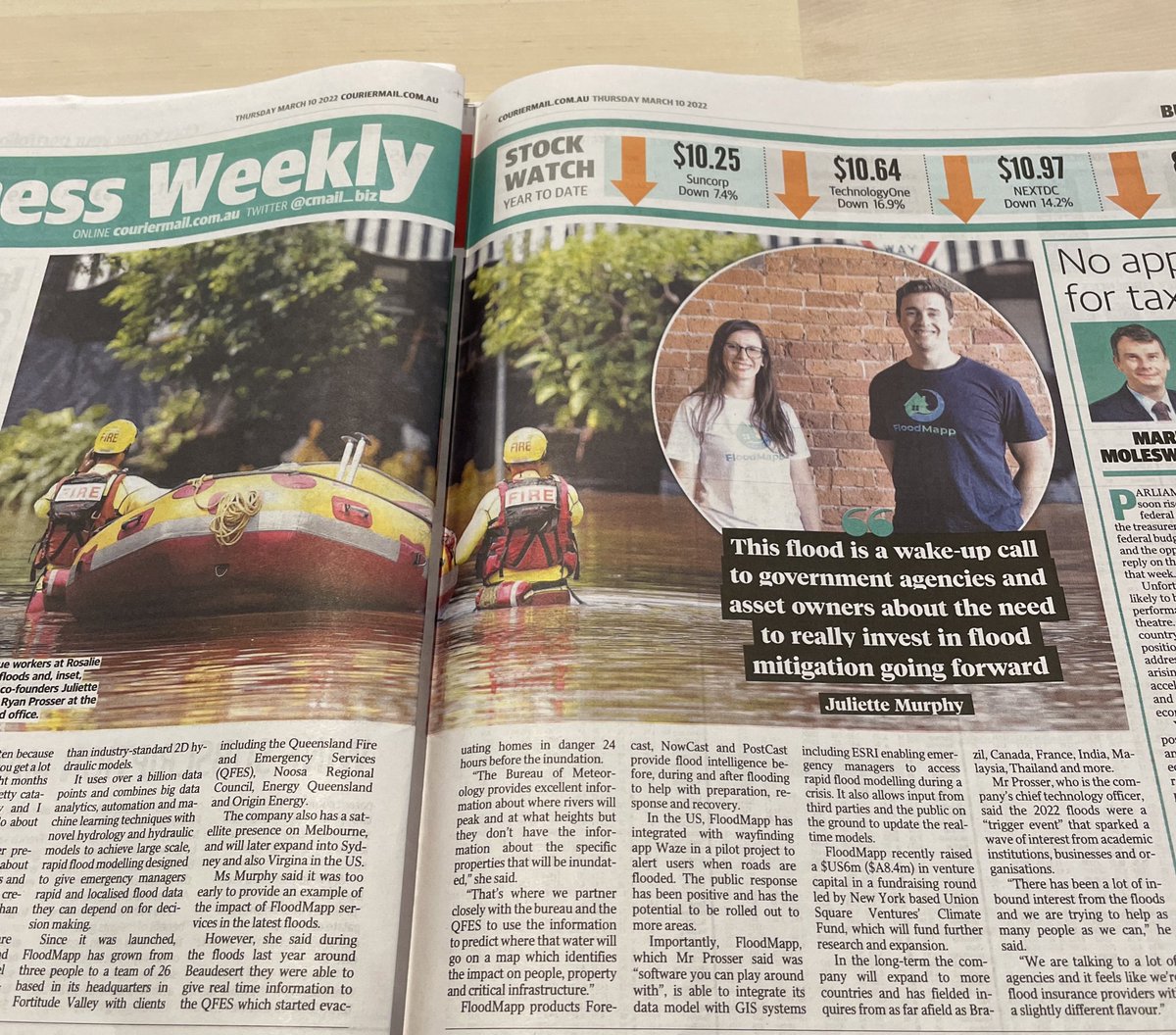 Amazing that moment when you see a local startup get the Recognition they Deserve. Congratulations <a href="/JulietteMurph/">Juliette Murphy</a> &amp; Rayan and the rest of the awesome <a href="/FloodMapp/">FloodMapp</a> team