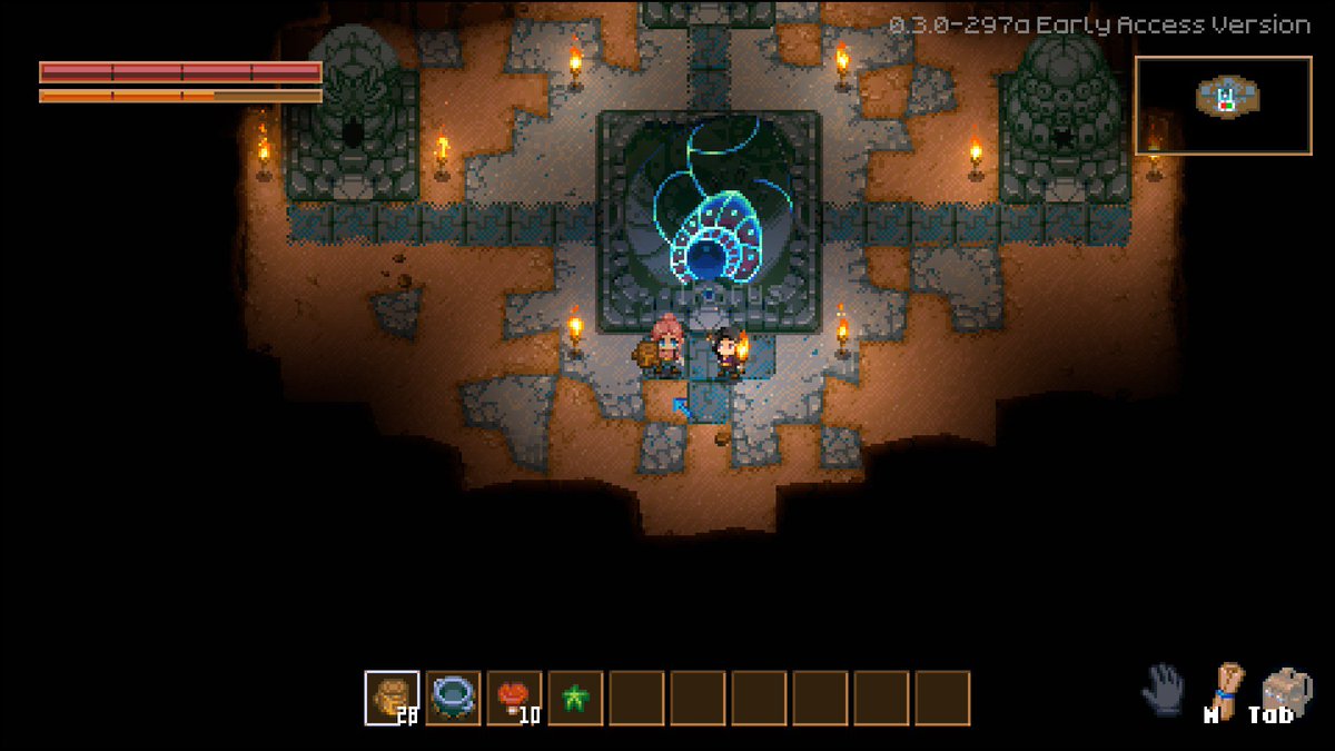 bouncytuna's tweet photo. Starting @CoreKeeperGame Early Access!!!

After trying the Beta we immediately fell in love with it!! 💕🌸 Don't miss it out if you enjoy Terraria/Stardew Valley/Minecraft/Starbound! 

⭐️It's such a charming experience!! #indiegame https://t.co/pg6WOycP1a