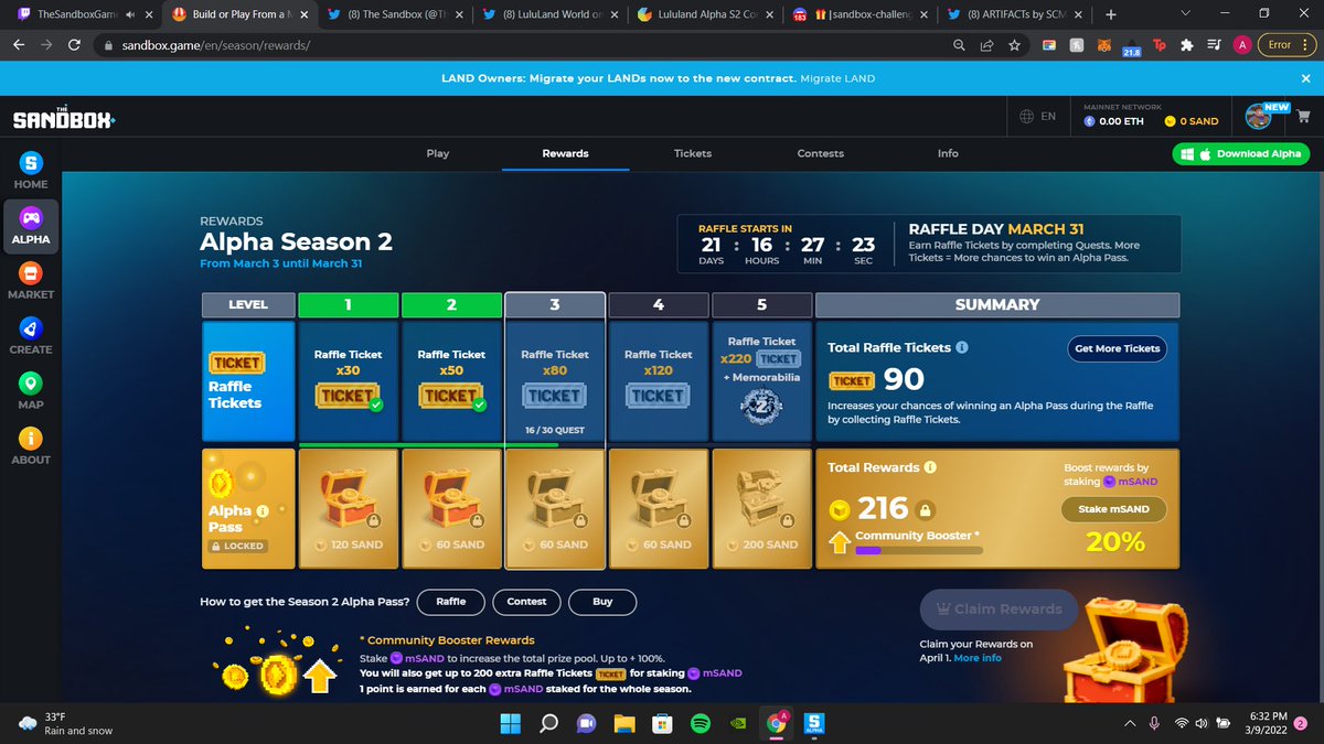 Ashidubs's tweet photo. @TheSandboxGame I had to make sure all of my quests were completed before I submitted this. #SandboxAlphaS2Contest Check out my screenshot below! 👇 #SandboxAlphaS2 https://t.co/AHdXxadk3P