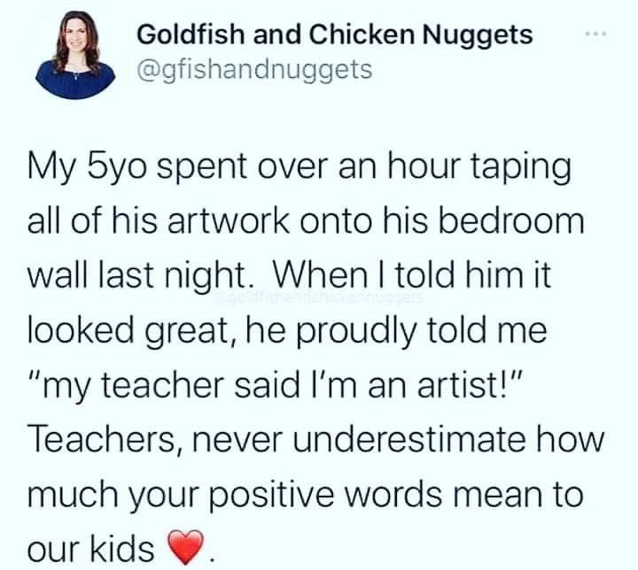 Never underestimate your value, educators!